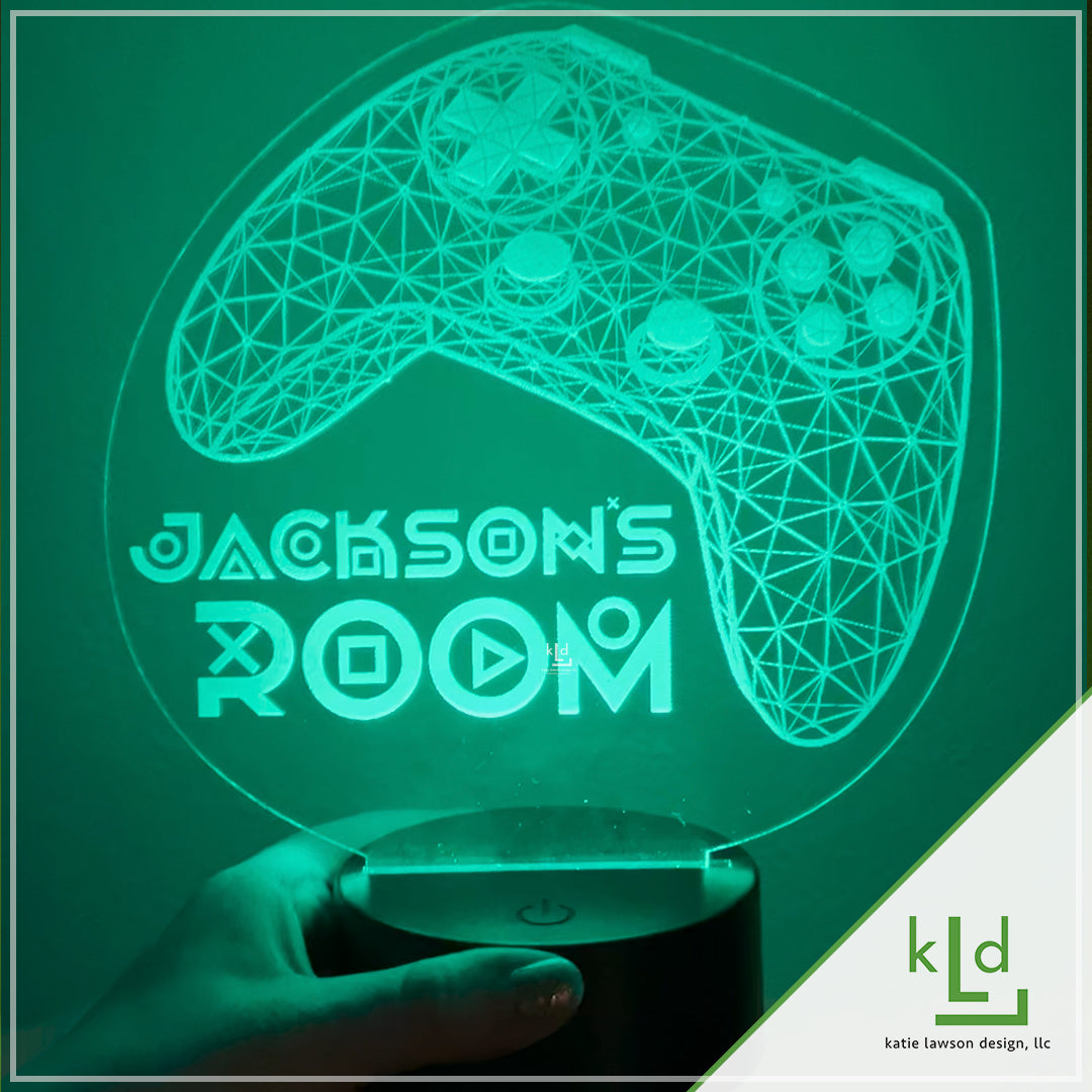 Personalized LED Gamer Light