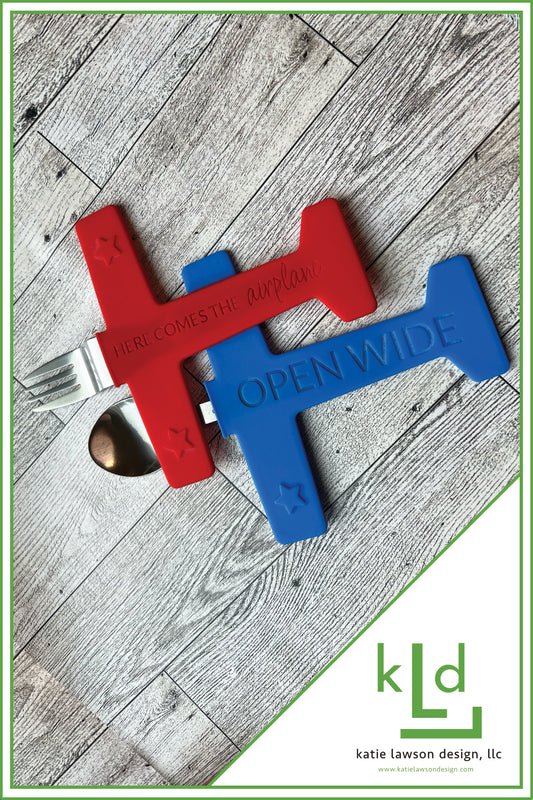 Baby Airplane Fork & Spoon Set
