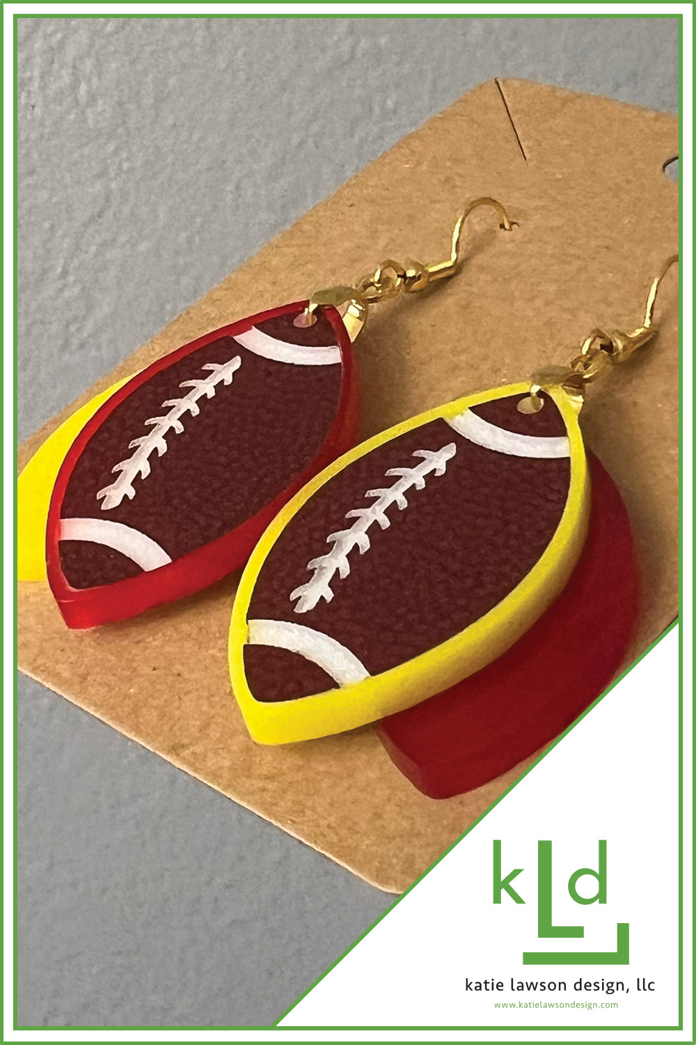 KC Football Earrings