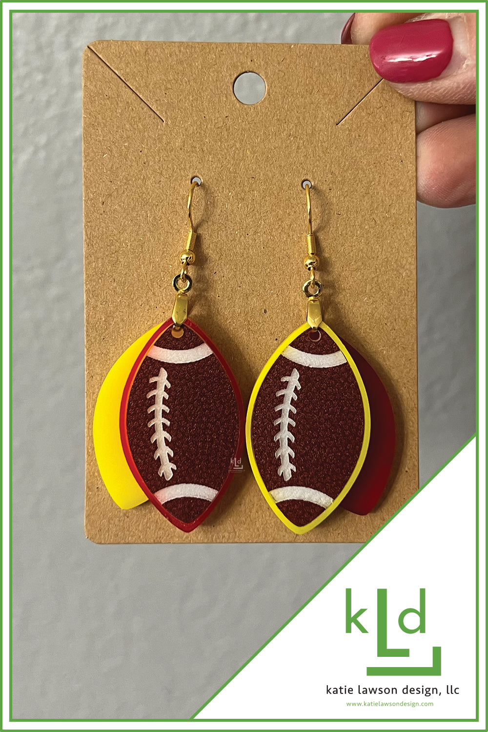 KC Football Earrings