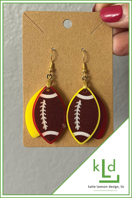 KC Football Earrings