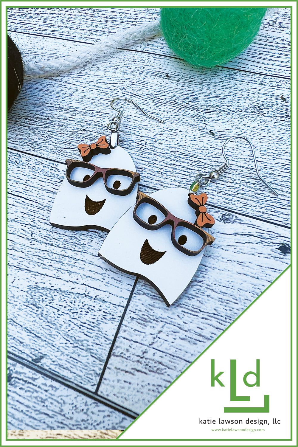 Nerdy Ghost Earrings