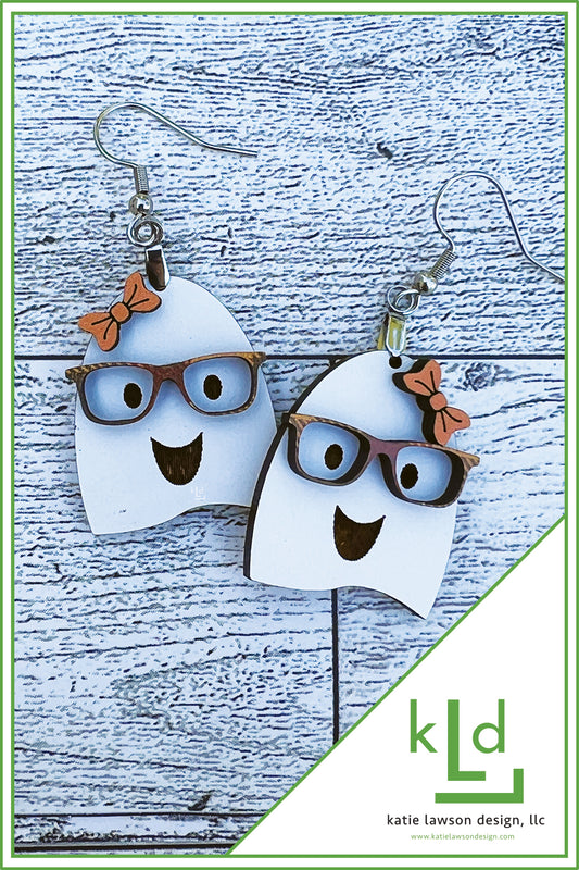 Nerdy Ghost Earrings
