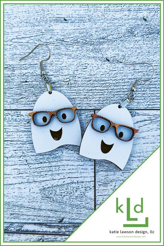Nerdy Ghost Earrings