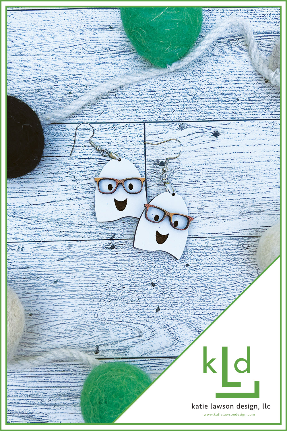 Nerdy Ghost Earrings