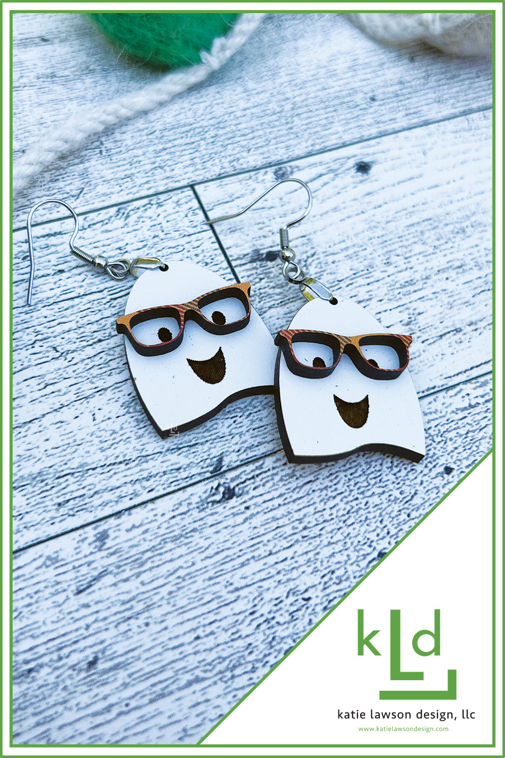 Nerdy Ghost Earrings