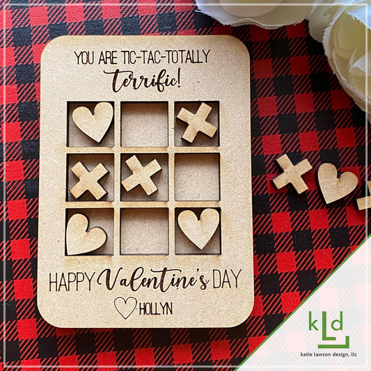 Personalized Valentine Tic-Tac-Toe Gift