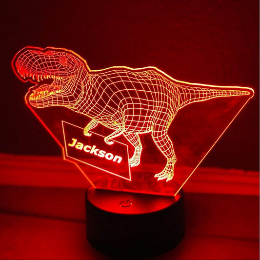 Personalized LED Dino Night Light
