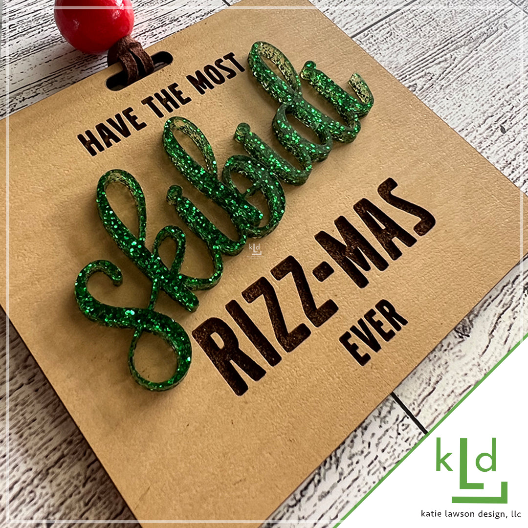 Ornament Rizz Skibidi Rizz-mas Ornament – katielawsondesign