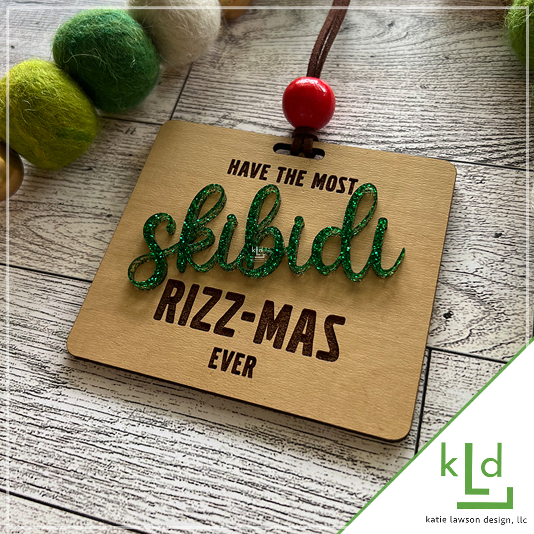 Ornament Rizz Skibidi Rizz-mas Ornament – katielawsondesign