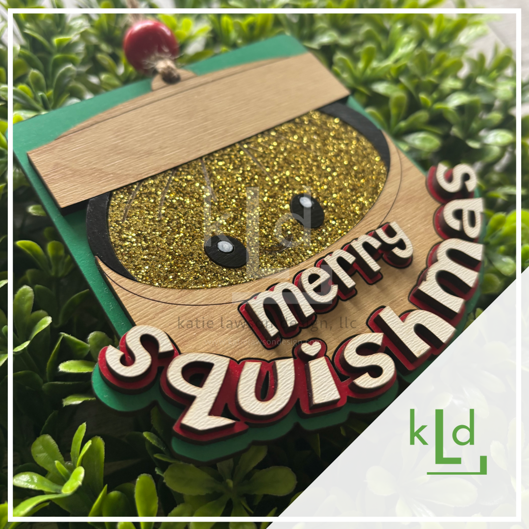 Squishmas Ornament | Christmas Squishy Keepsake | Holiday Hunt
