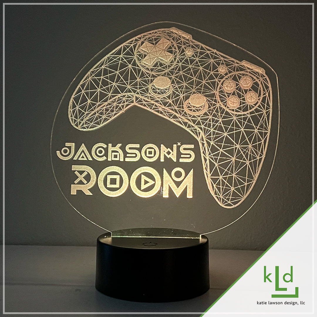 Personalized LED Gamer Light