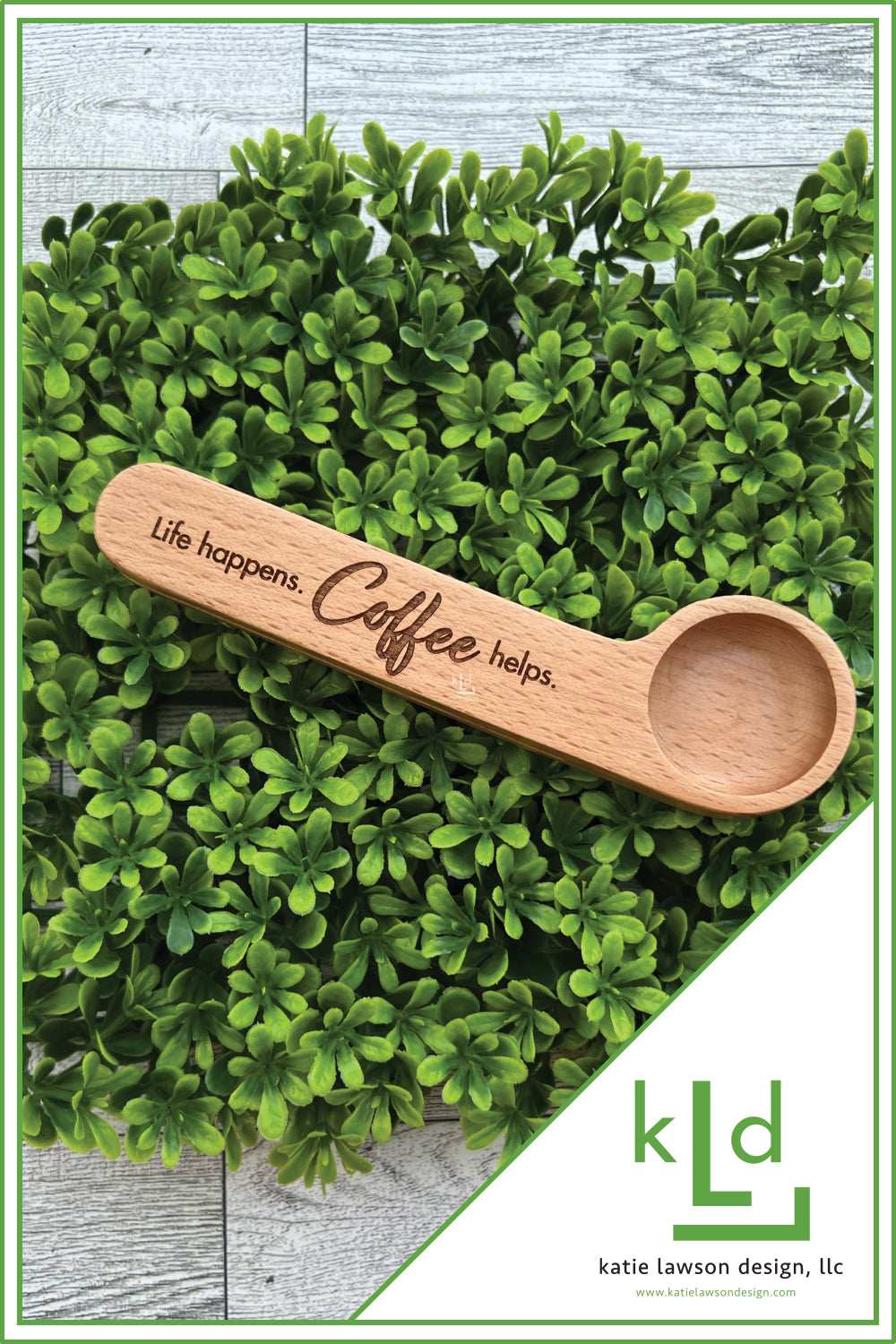 Wooden Coffee Scoop and Bag Clip | Funny Gift for Coffee Lover