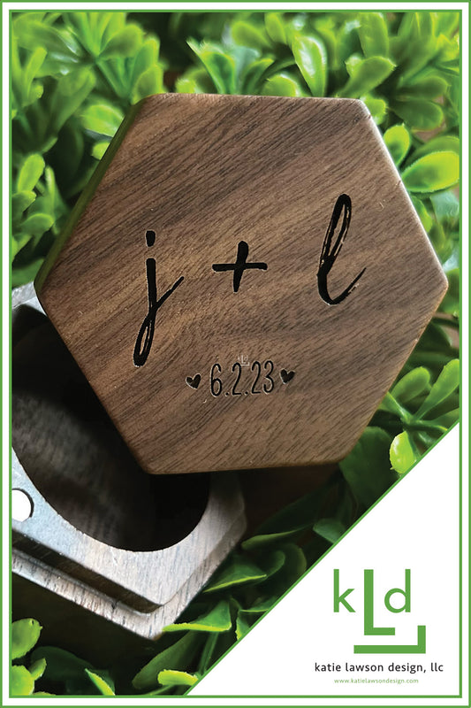 Personalized Wooden Ring Box