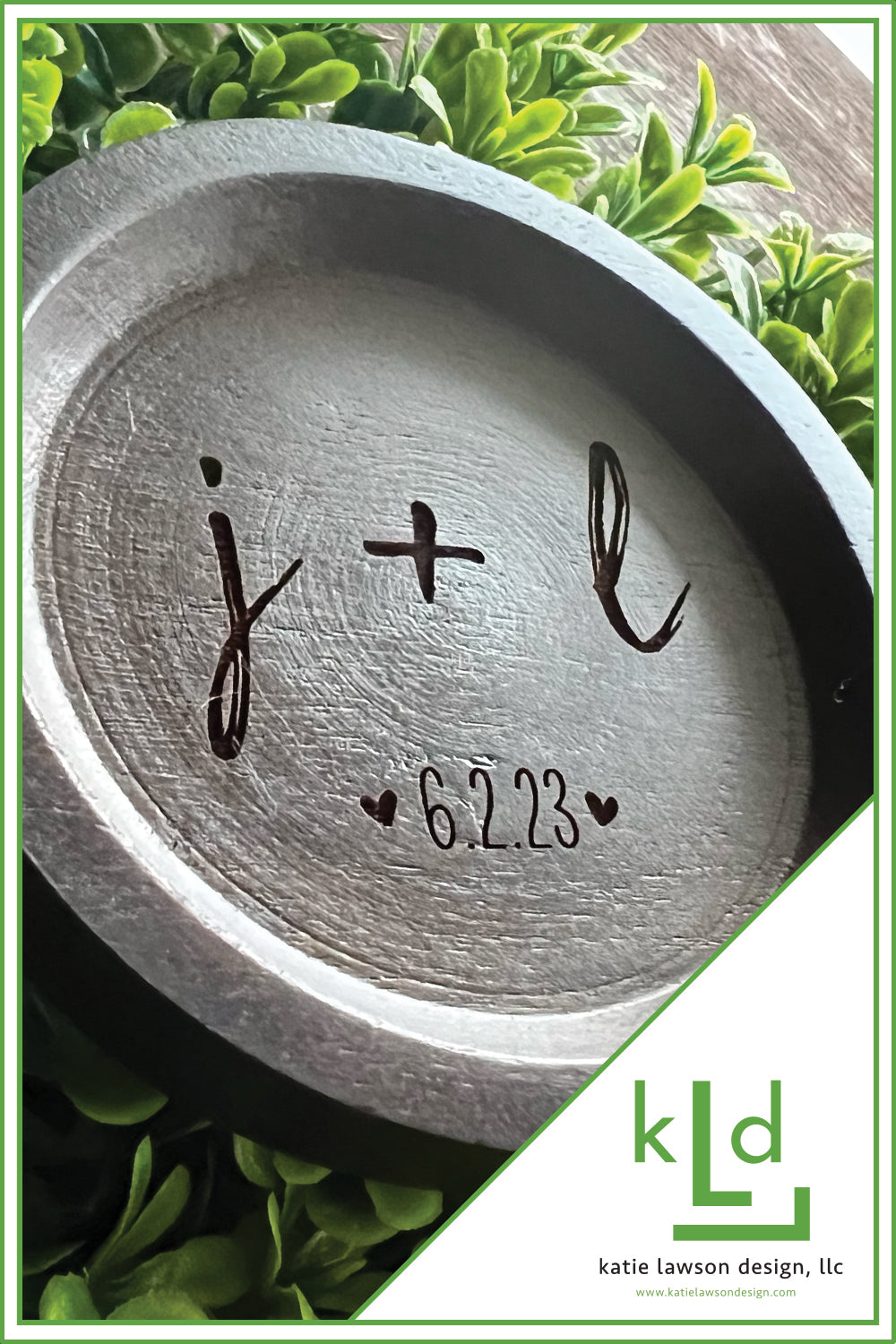 Personalized Wooden Trinket/Ring Dish