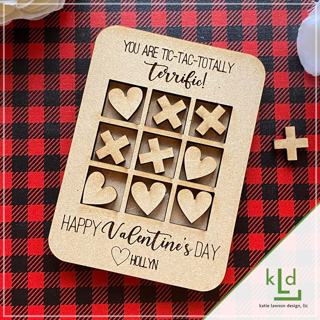 Personalized Valentine Tic-Tac-Toe Gift