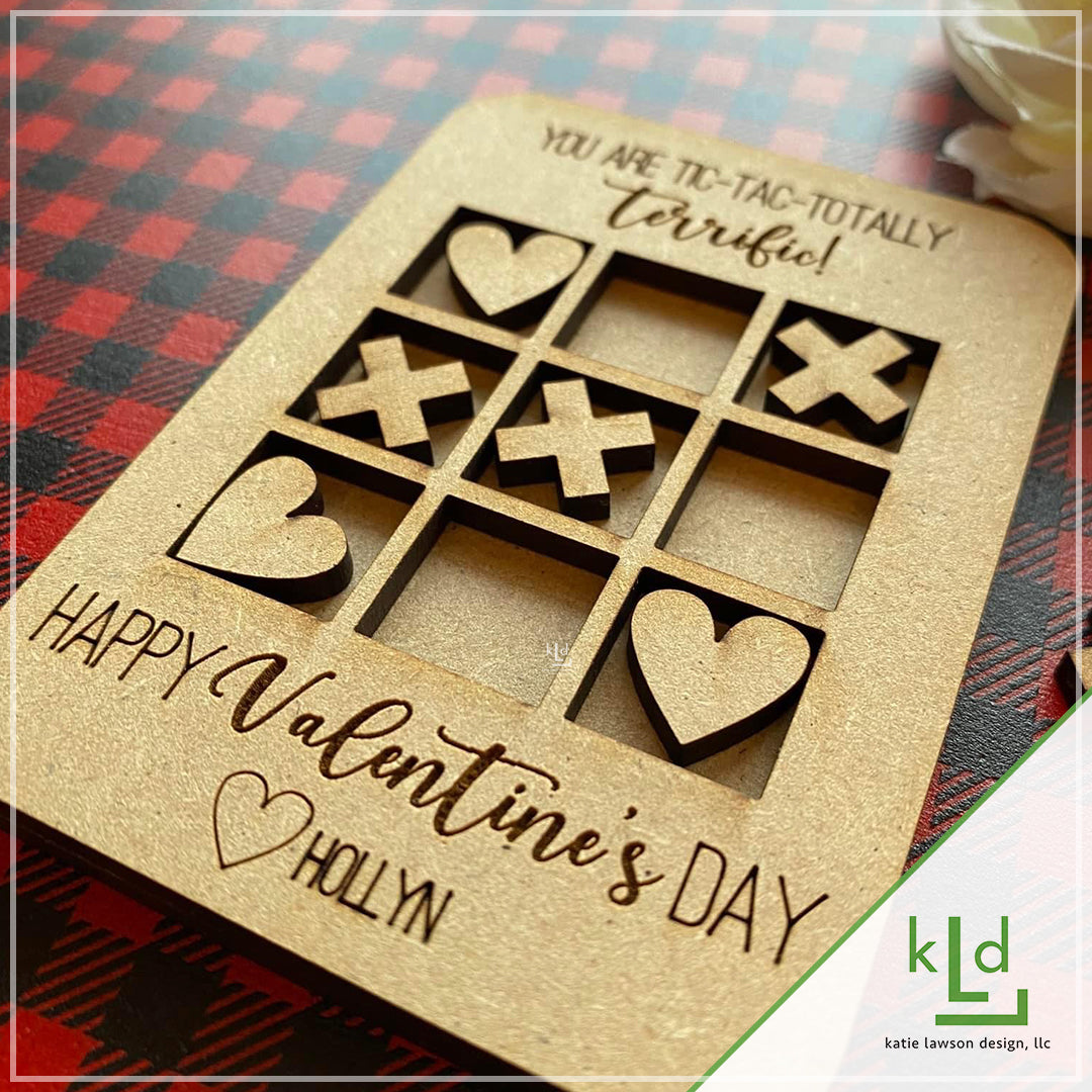 Personalized Valentine Tic-Tac-Toe Gift