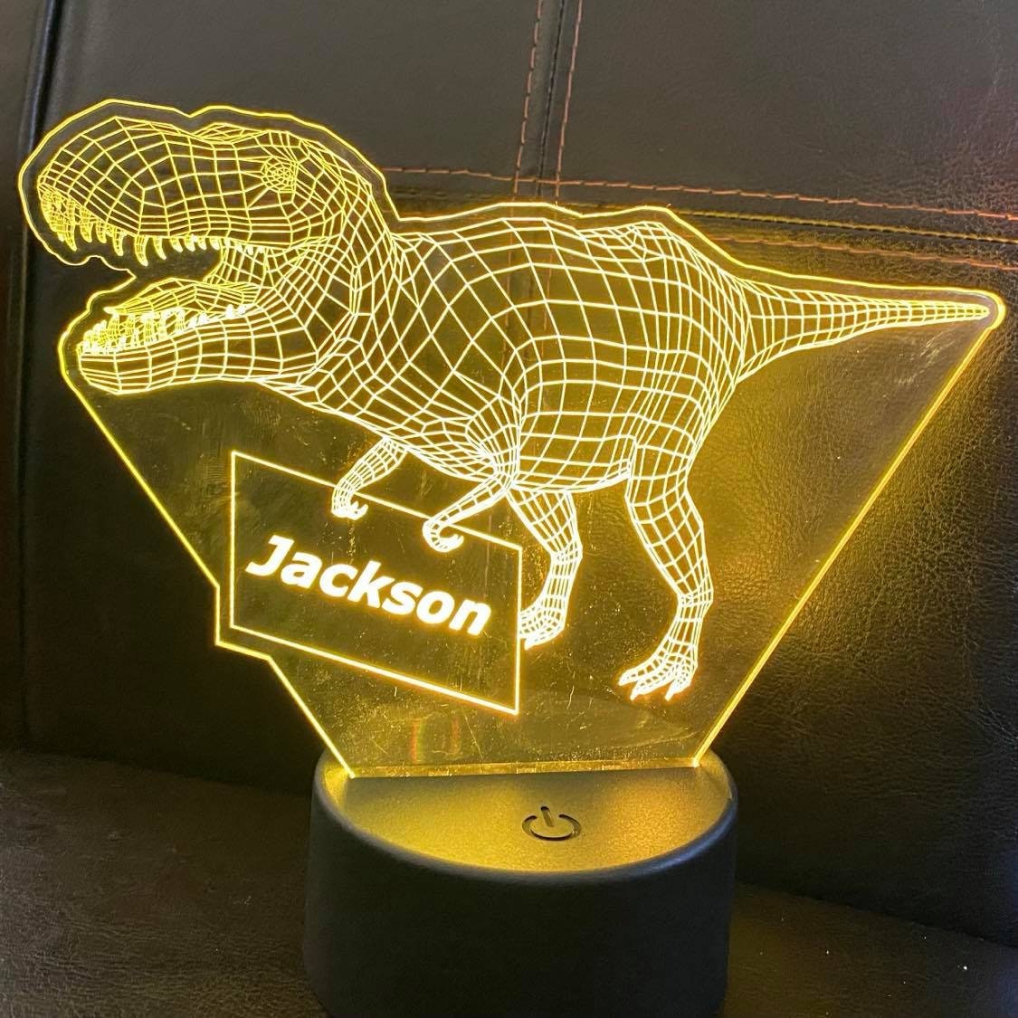 Personalized LED Dino Night Light