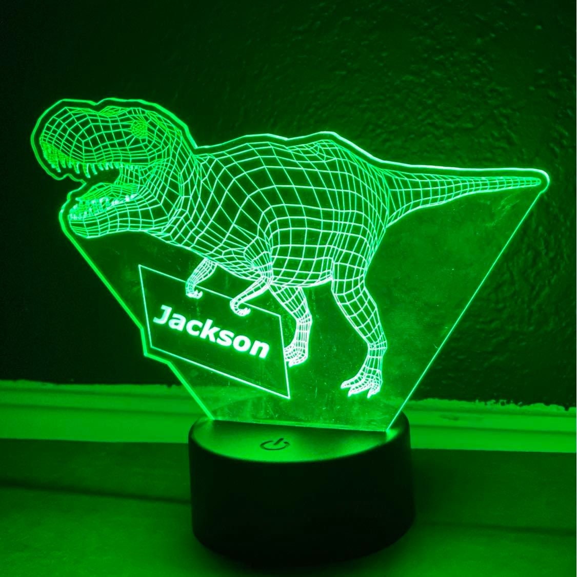 Personalized LED Dino Night Light