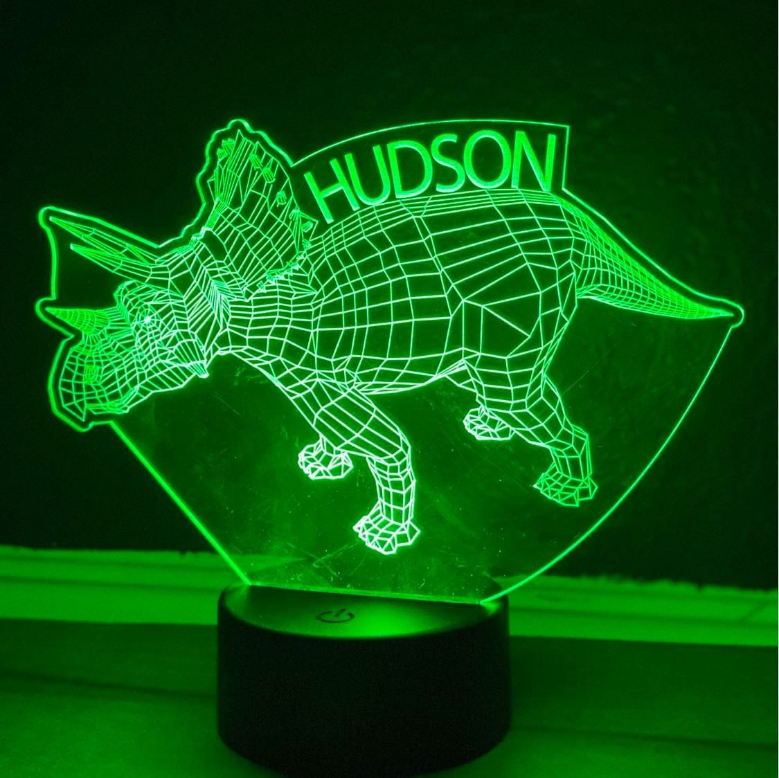 Personalized LED Dino Night Light