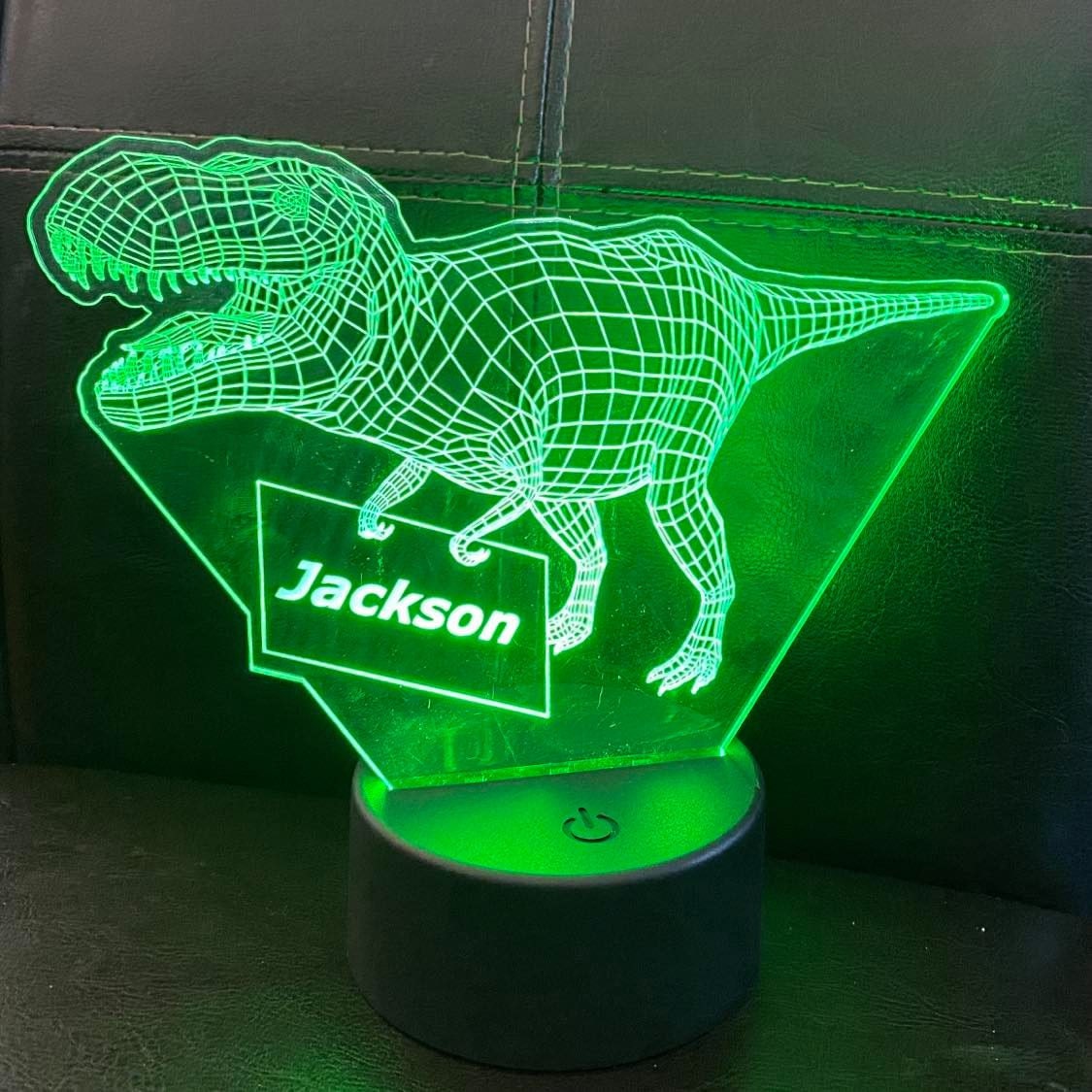 Personalized LED Dino Night Light