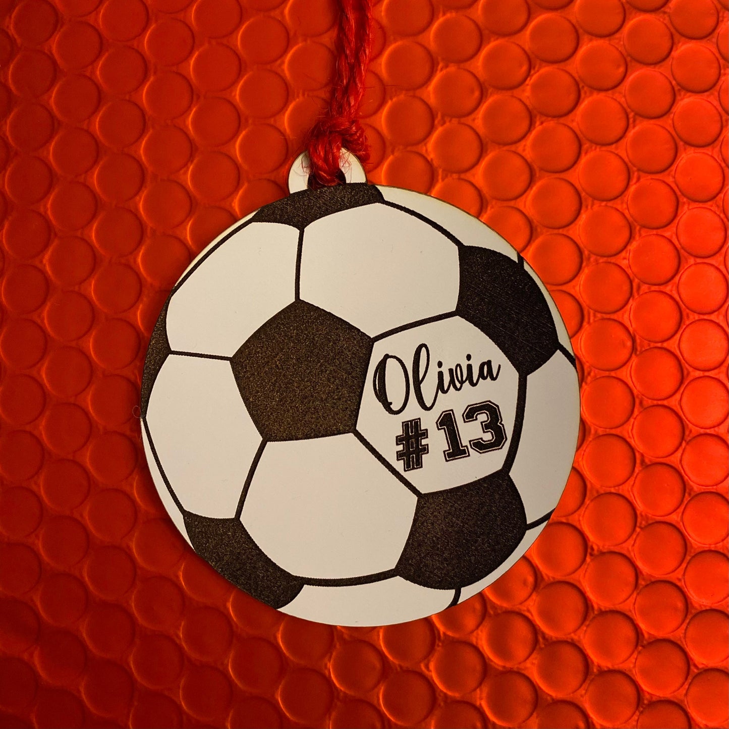 Personalized Soccer Ornament