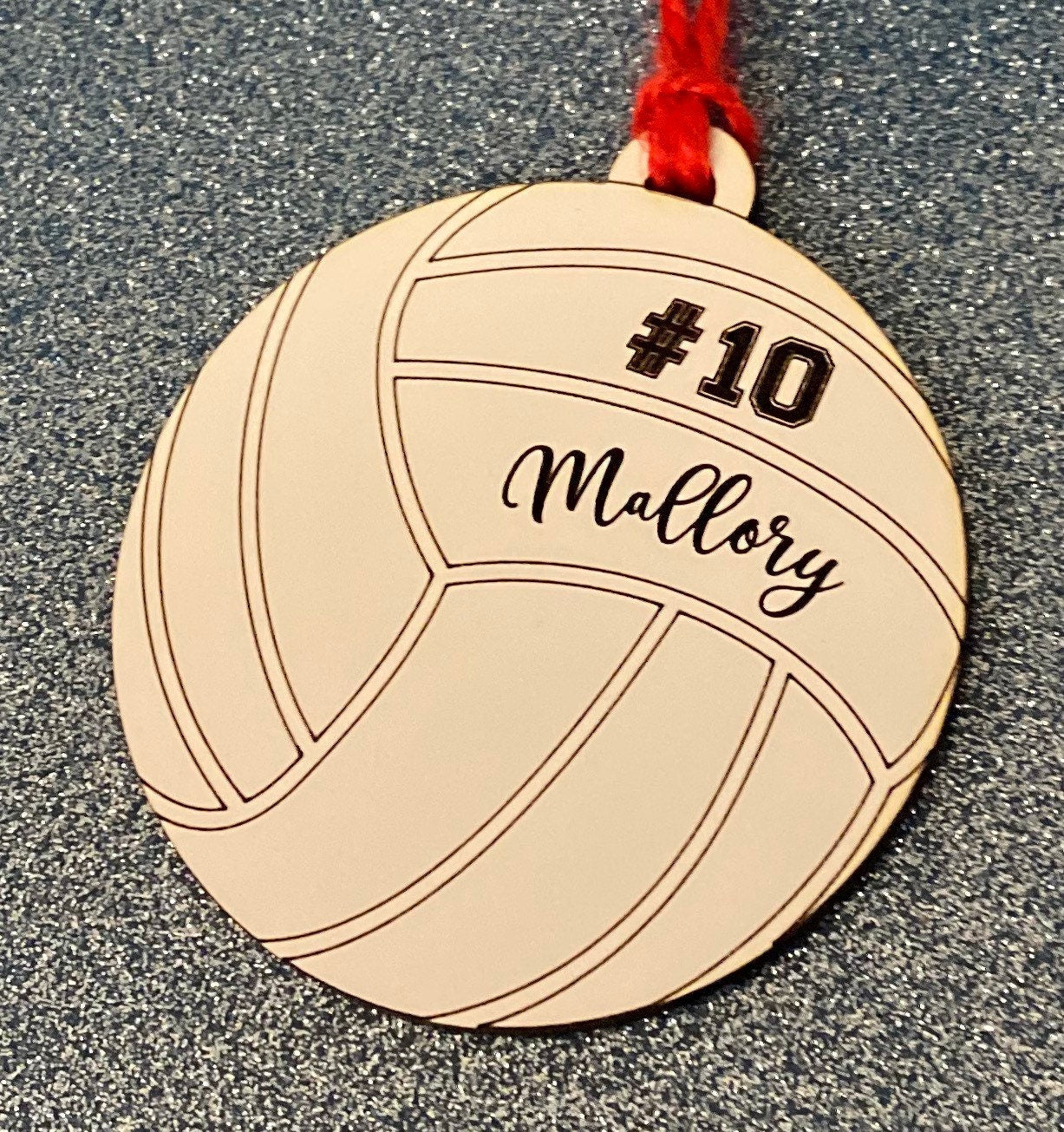 Personalized Volleyball Ornament