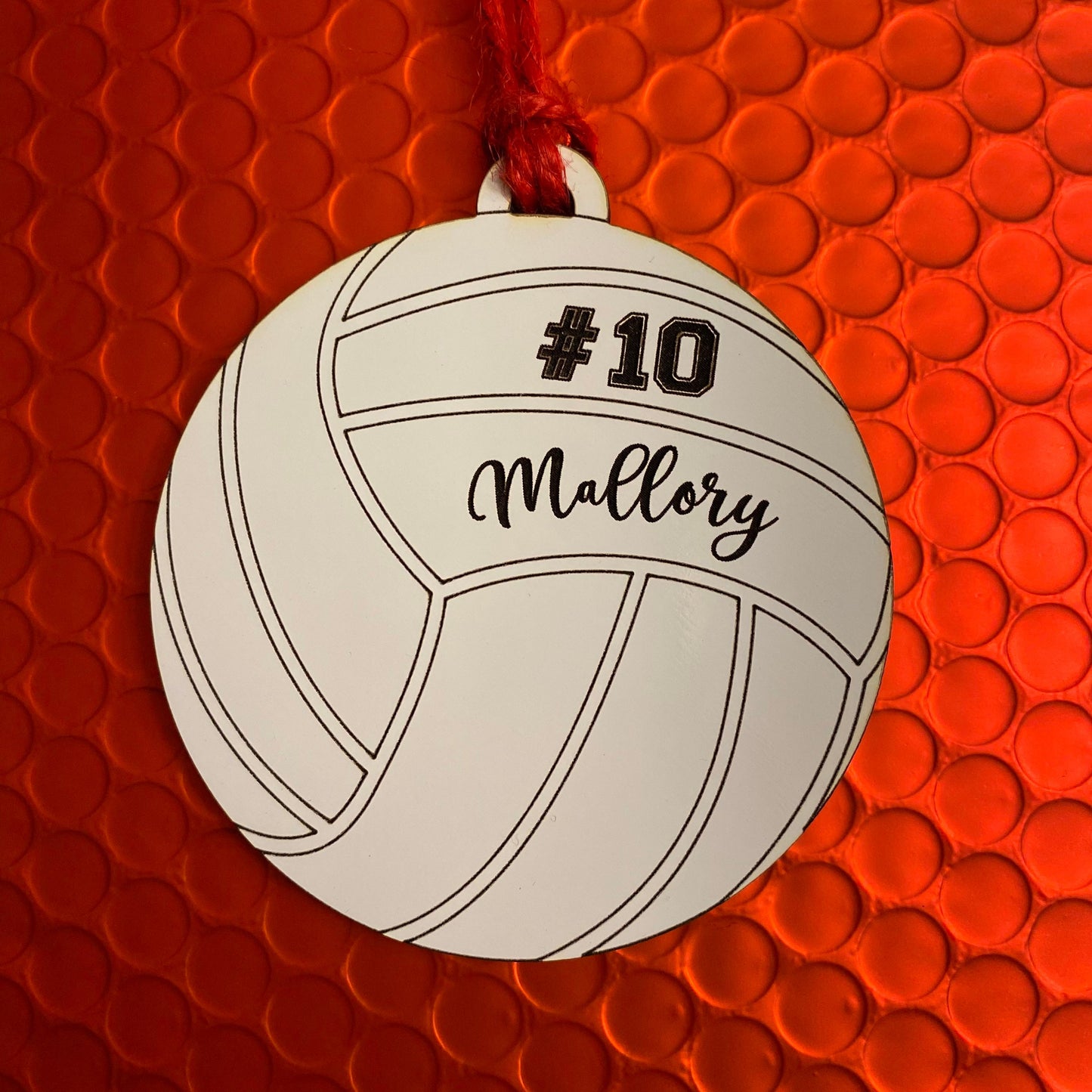 Personalized Volleyball Ornament