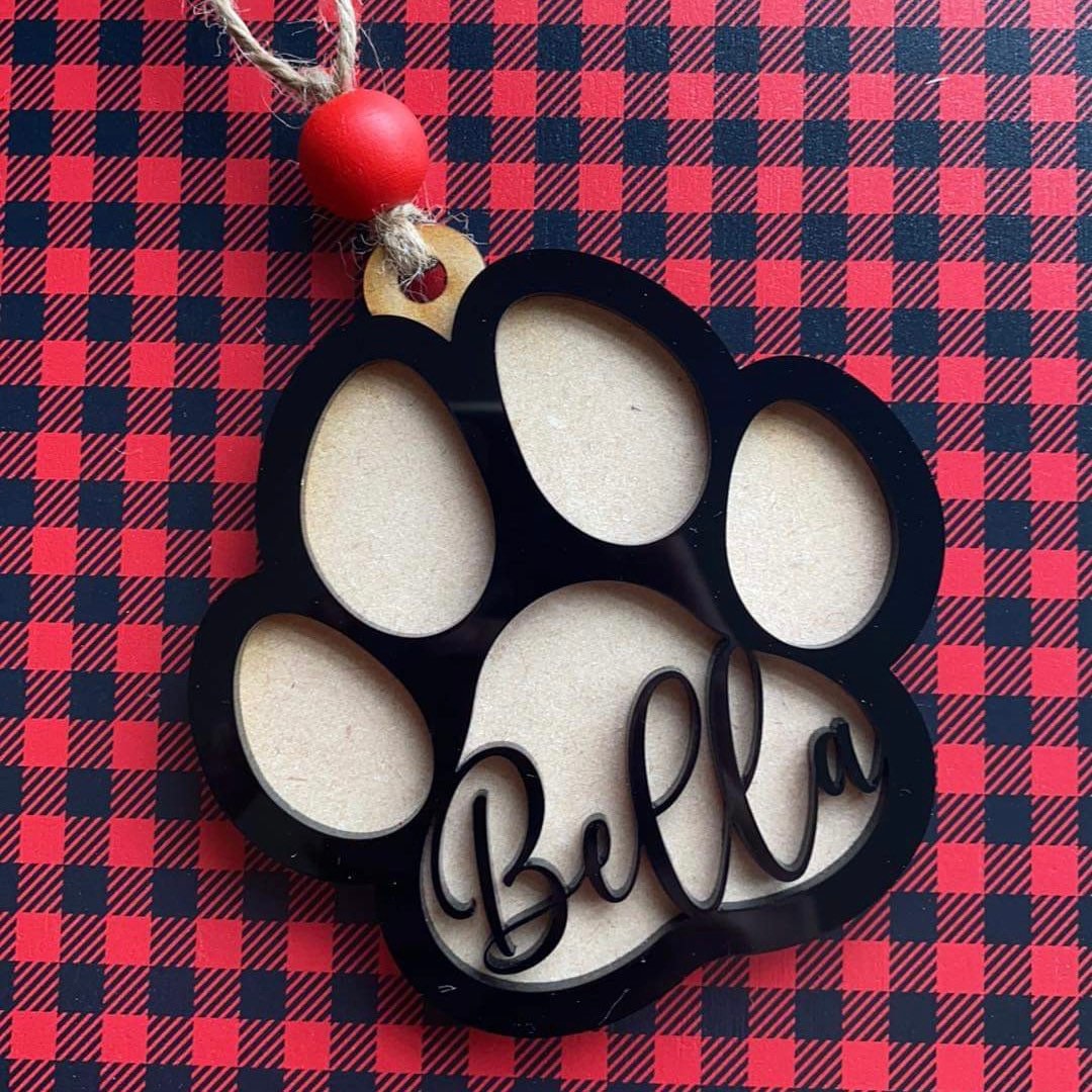 Dog Name Ornament