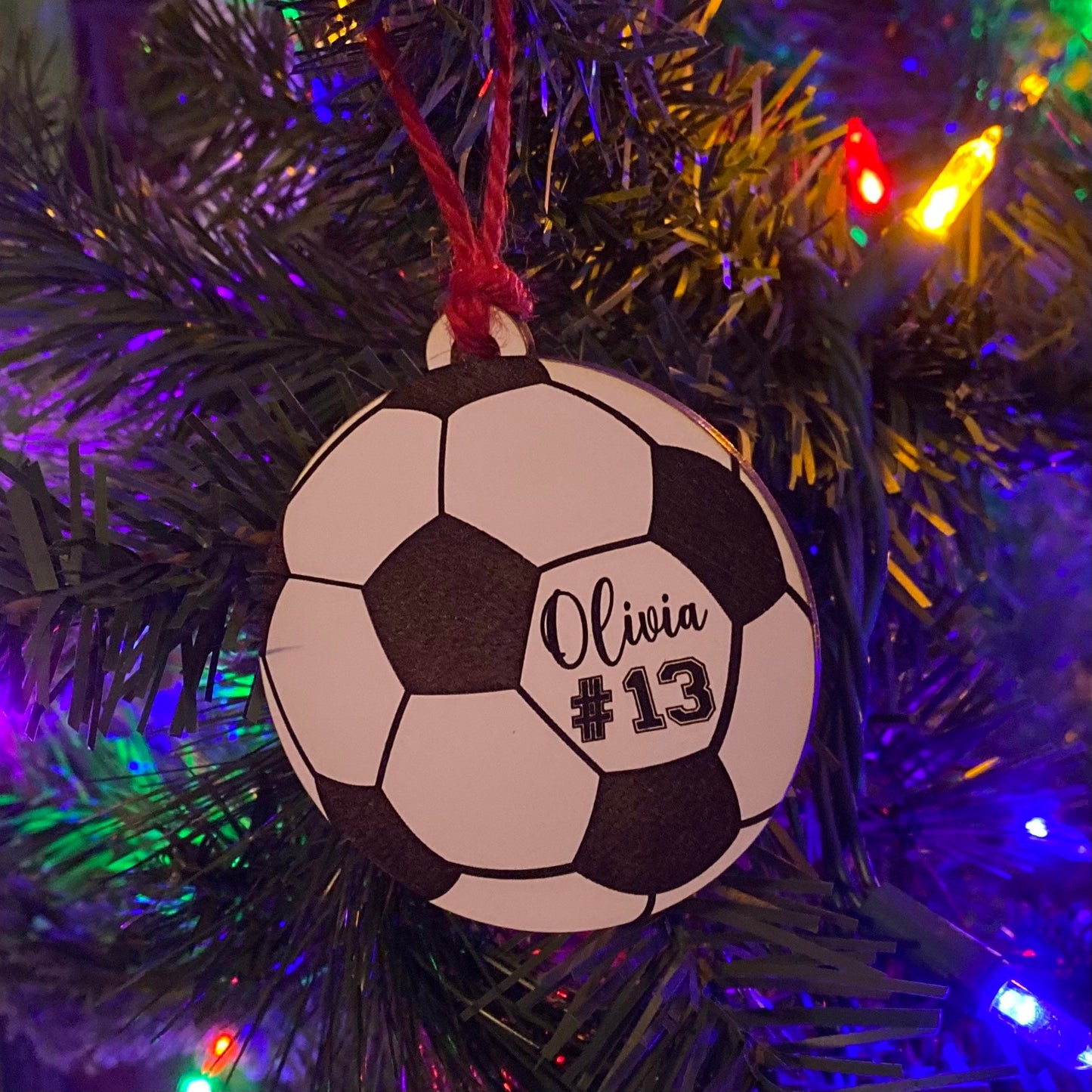 Personalized Soccer Ornament