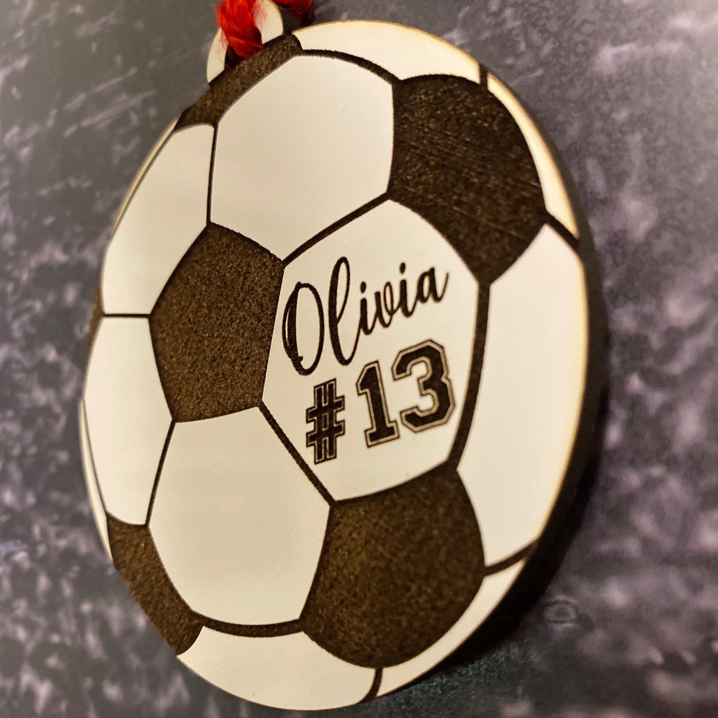 Personalized Soccer Ornament