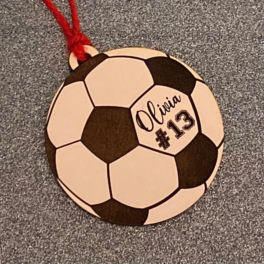 Personalized Soccer Ornament